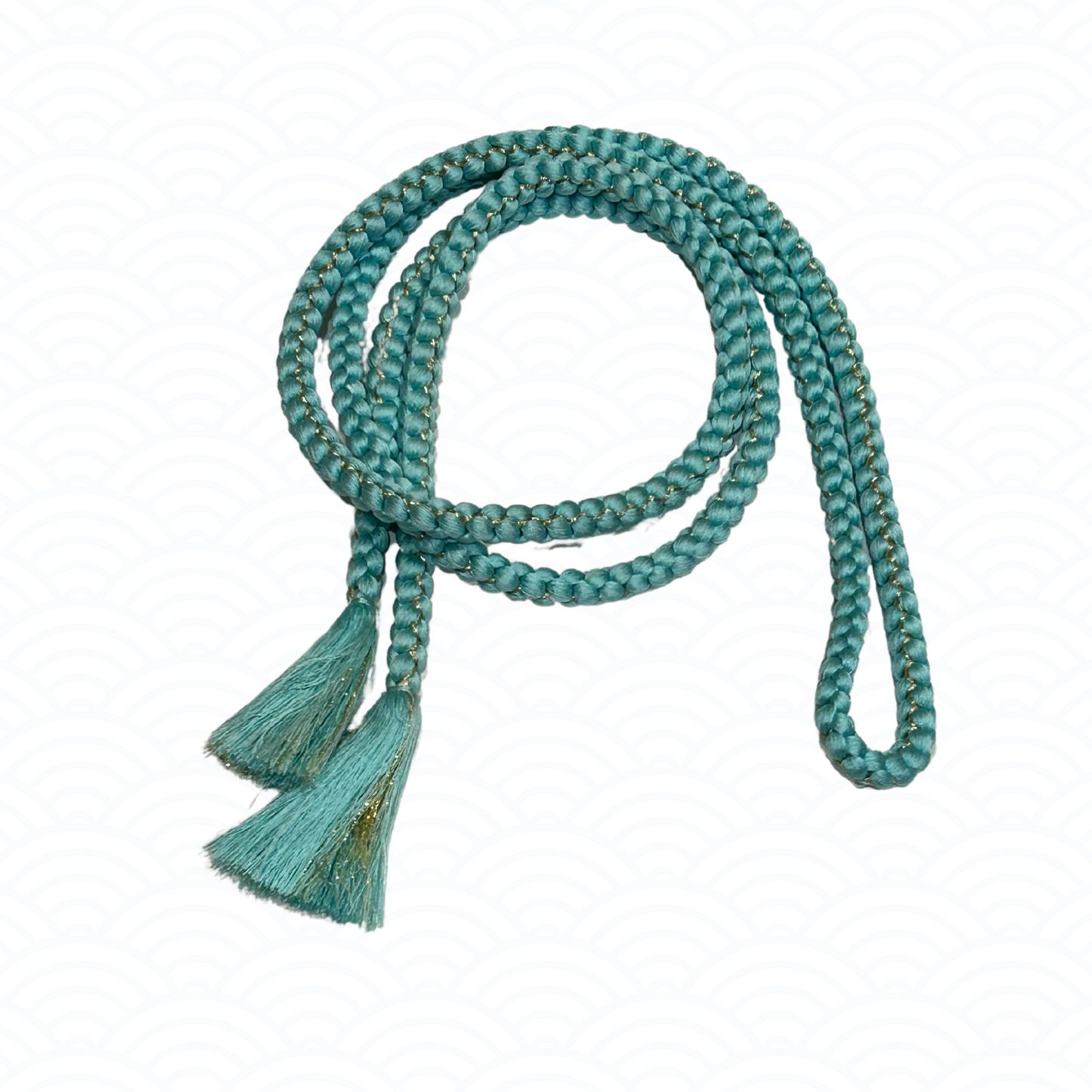 Obijime tiffany blue and gold