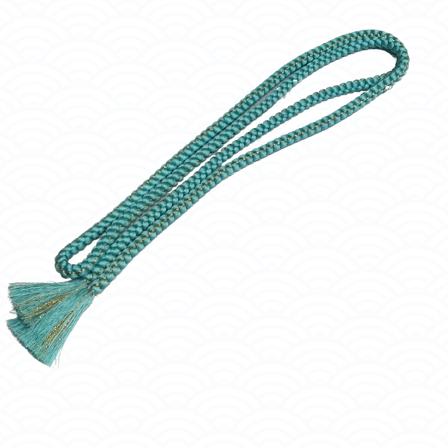 Obijime tiffany blue and gold