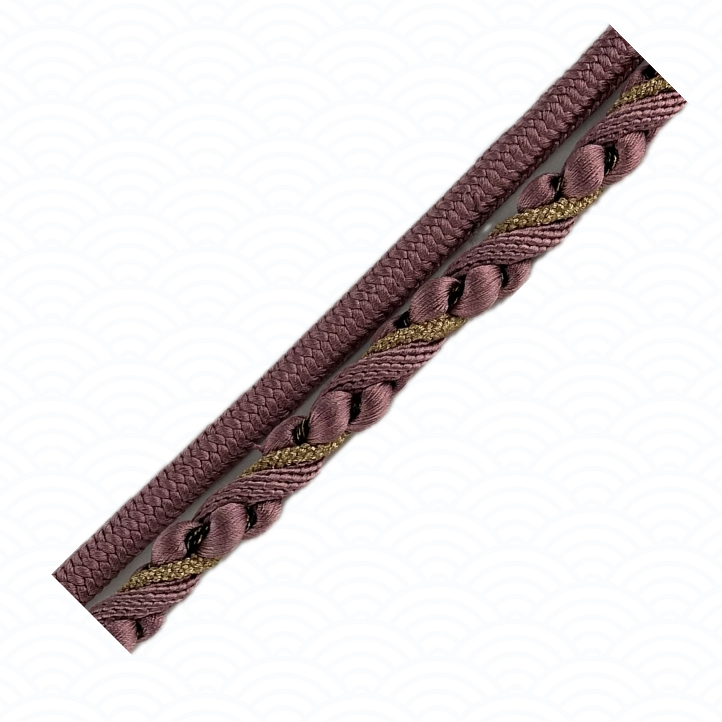 Obijime dark pink and gold