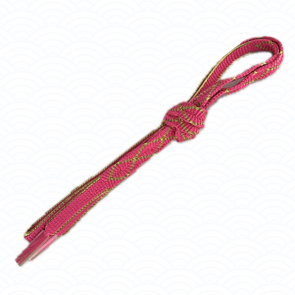 Obijime deep pink and gold