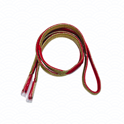 Obijime red pink and gold
