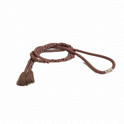 Obijime dark pink and gold